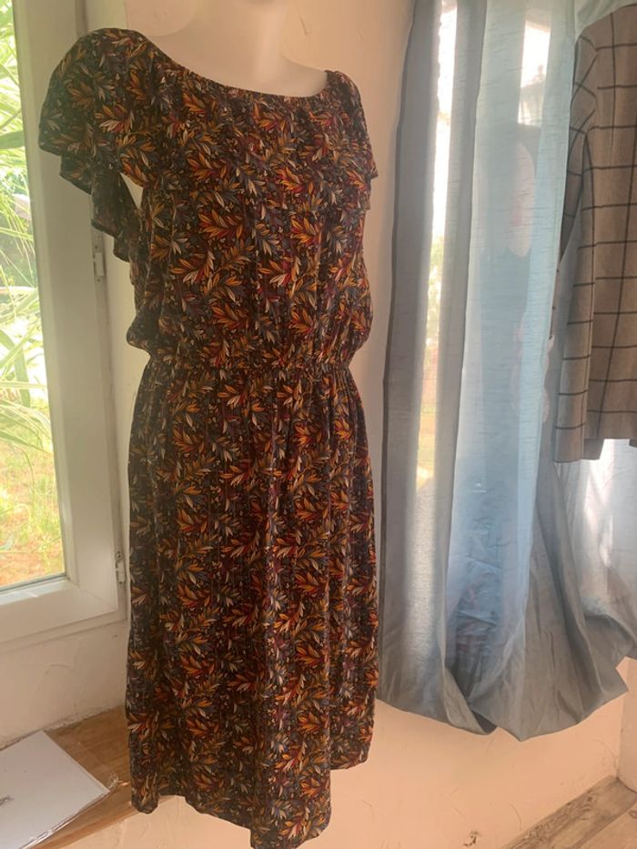 Robe été In Extenso taille 40 motifs feuilles - photo numéro 4