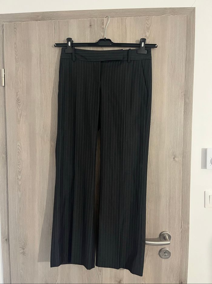 Costume femme rayé gris anthracite ZARA Basic – T.36 / M - photo numéro 3
