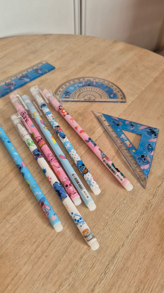 Kit rentrée fournitures scolaire, Stitch Disney, 10 pièces - photo numéro 2