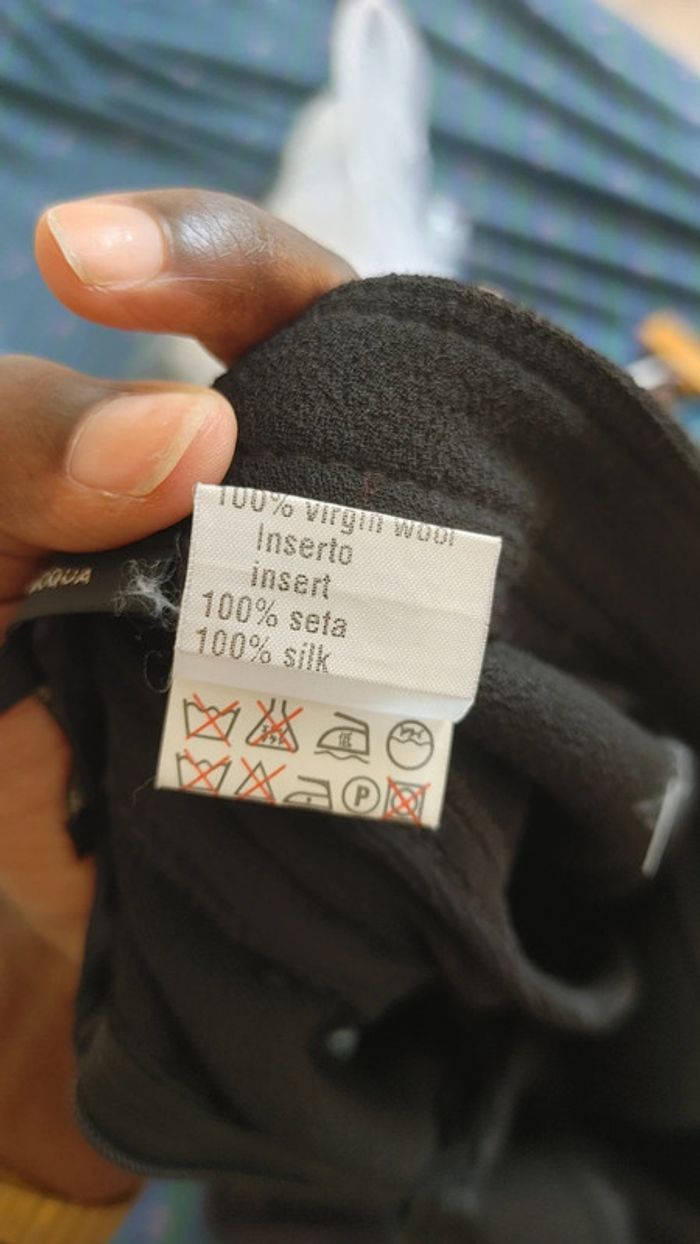 Jupe transparent en laine et soie taille haute - photo numéro 14