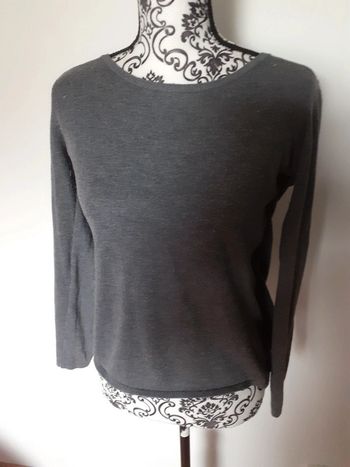 Pull paillette bi matière