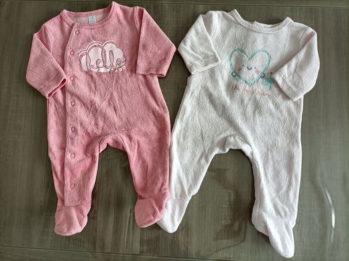 Lot de 2 pyjamas 1 mois