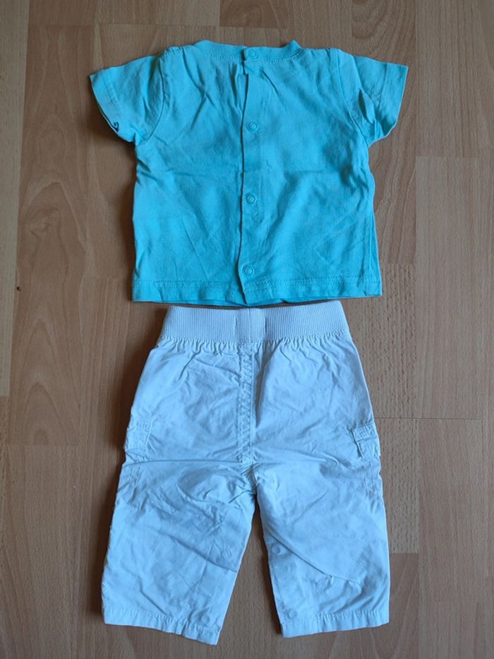 Lot tenue pantalon léger + t-shirt manches courtes Kimbaloo en 1M - photo numéro 7