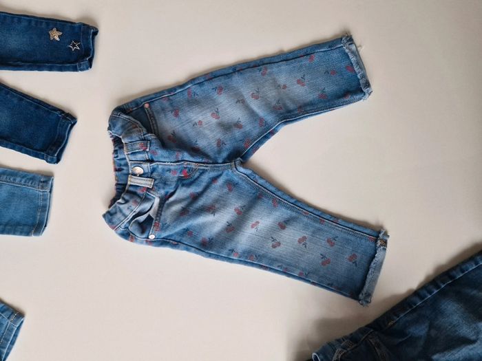 Lot 7 jeans 12 mois fille - photo numéro 6