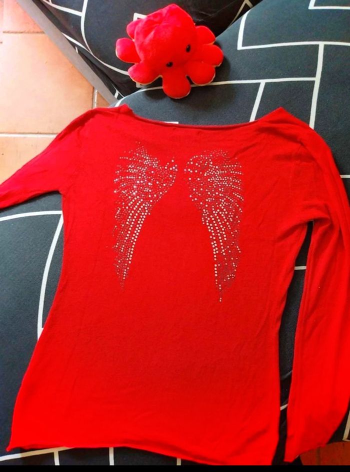 Pull rouge TU - photo numéro 8