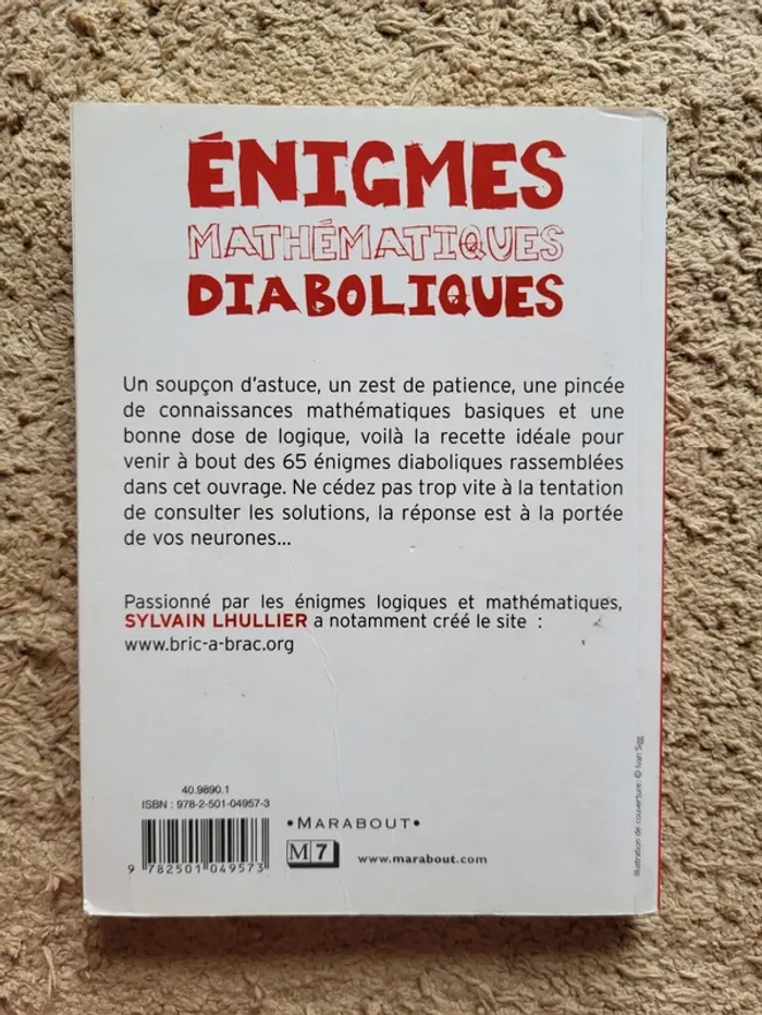 Livre "Énigmes mathématiques diaboliques" de Sylvain Lhullier - photo numéro 2