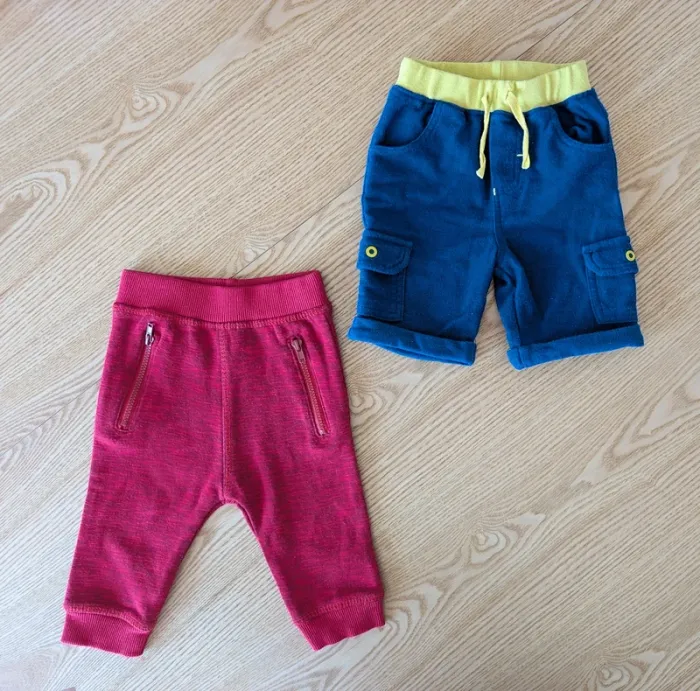 Lot de 2 pantalons bébé 12 mois