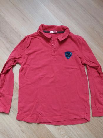 T-shirt manches longues DPAM rouge trail 6 ans