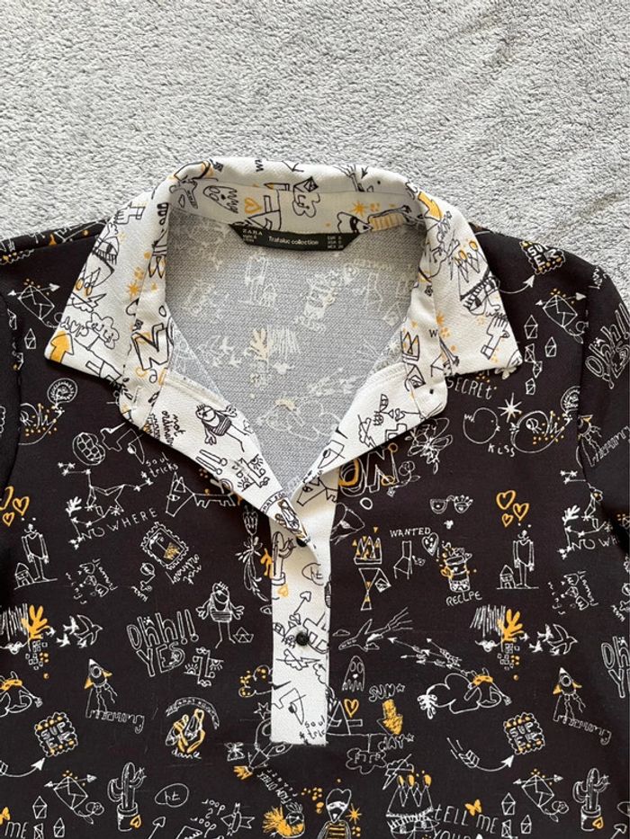 Robe à col et manches longues, taille S - photo numéro 2