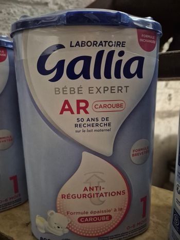 Lot de 3 boîtes - Lait gallia AR 1 caroube