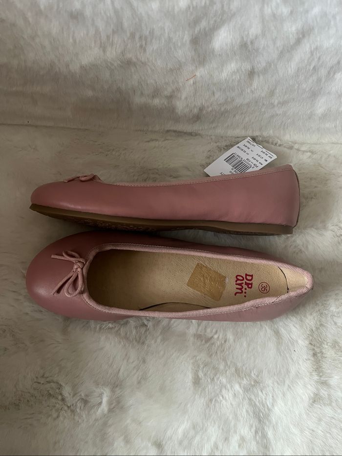 Ballerines en cuir vieux rose 35 P sobeauty Dp…am - photo numéro 4