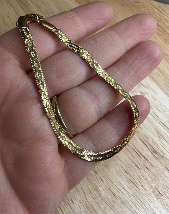 Bracelet "Serpent" Élégant - Plaqué Or 18K - photo numéro 2