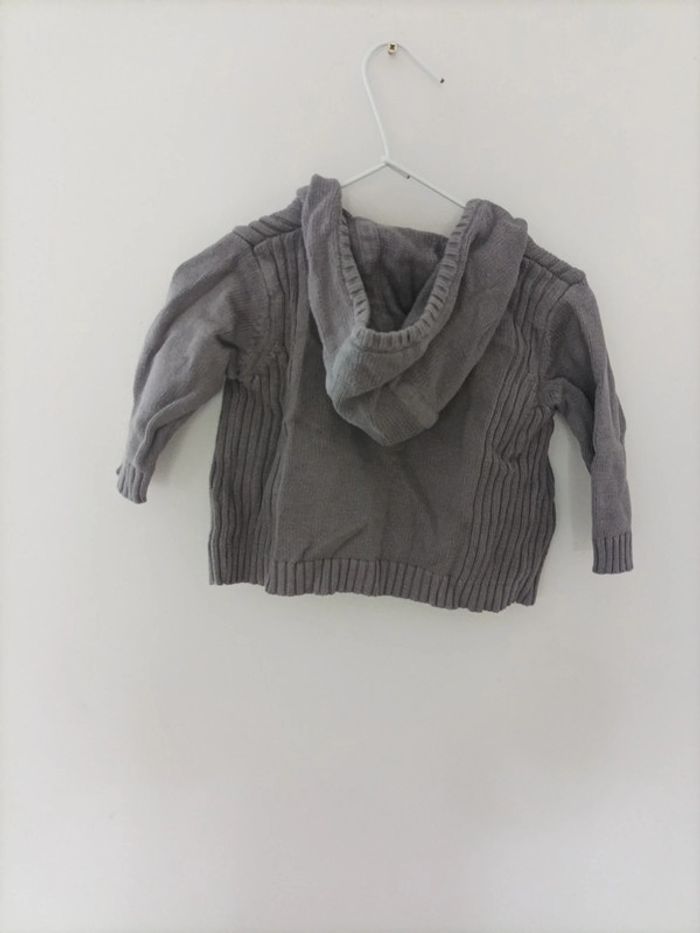 Gilet zippé avec capuche 12 mois Vertbaudet - photo numéro 4