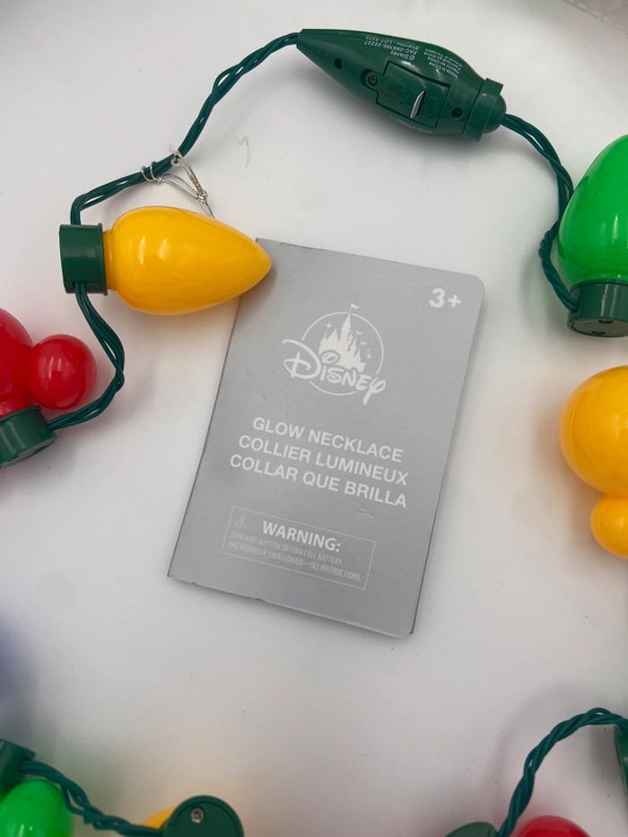 Collier lumineux Noël icône Mickey Mouse/ guirlandes Disney Parks - photo numéro 4