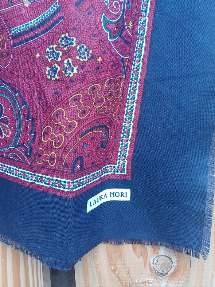 Grand foulard carré motifs canard Laura Mori - photo numéro 5