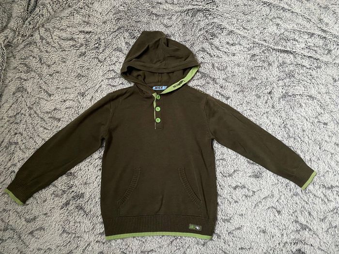Pull fin à capuche NKY - 8 ans
