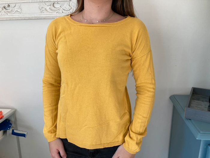 Pull jaune moutarde Grain de Malice taille S
