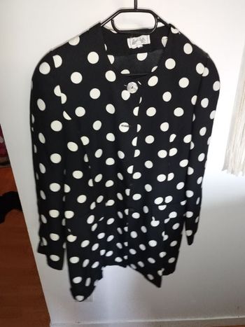 Magnifique veste vintage a pois de très bonne qualité