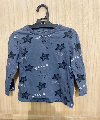 T-shirt manches longues gris 24 mois