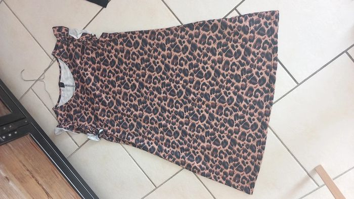 Robe manches courtes léopard 🐆 38