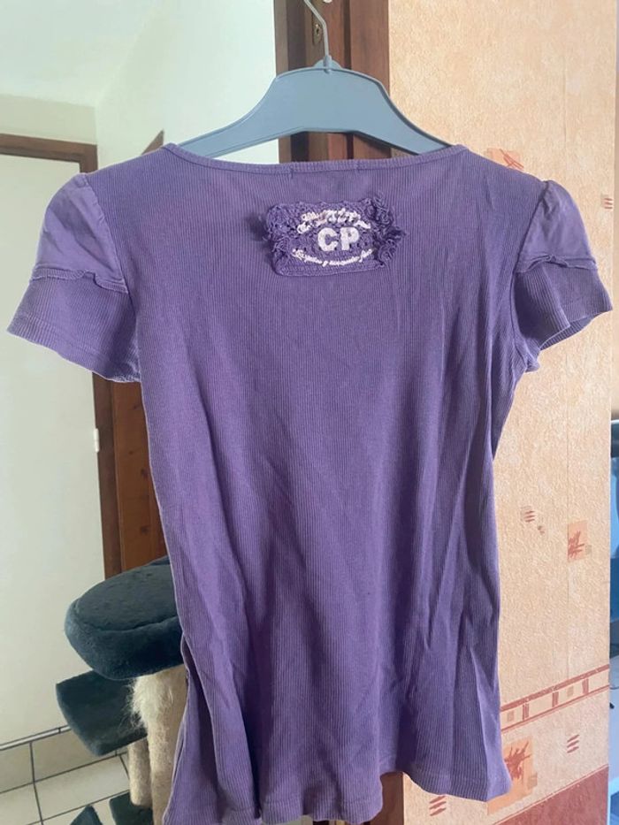 tre beau tee shirt femme avec motif marque chose promise taille 38 - photo numéro 5