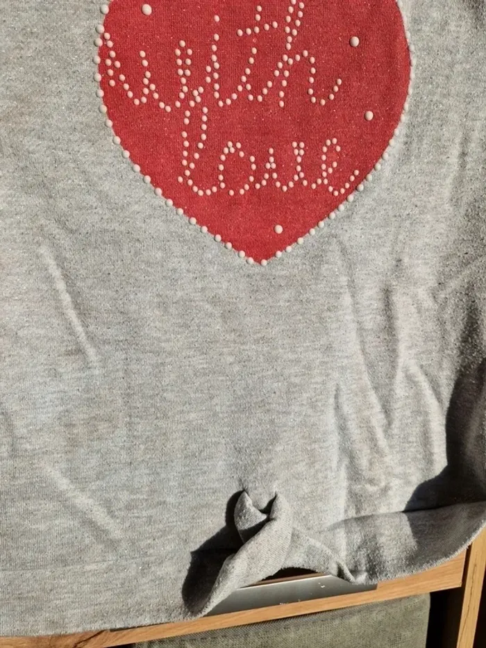 Pull gris love orchestra 8 ans - photo numéro 2