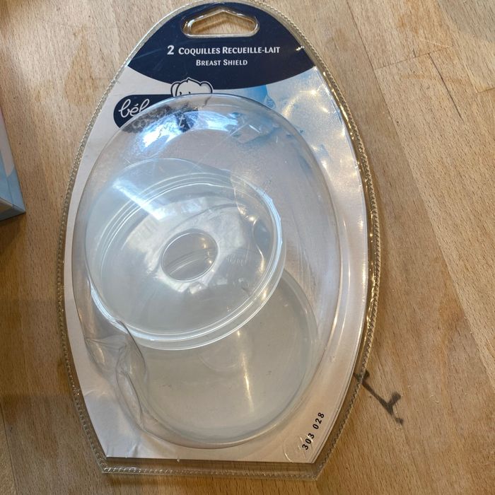 Lot de 2 coquilles recueille lait bébé confort