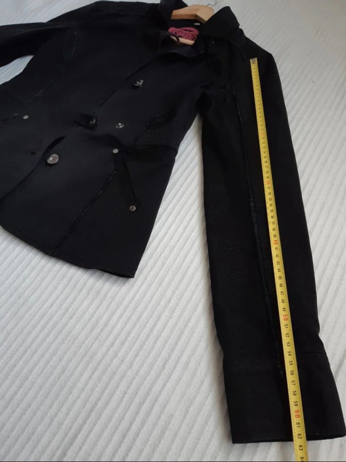 Veste en jean noire T40 - photo numéro 8