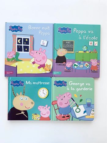 Lot de 4 livres peppa pig