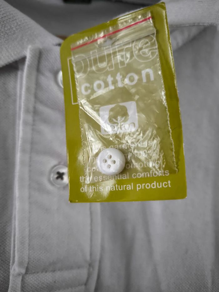 Polo blanc taille XL neuf - photo numéro 2