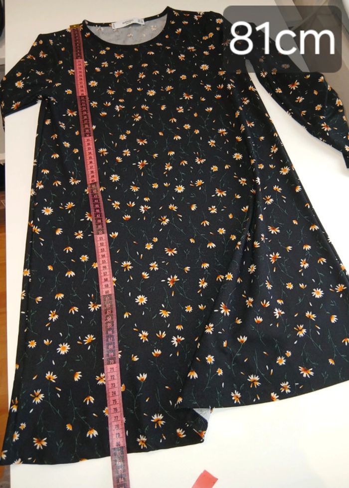 Robe Mango XS Noire fleurie - photo numéro 13