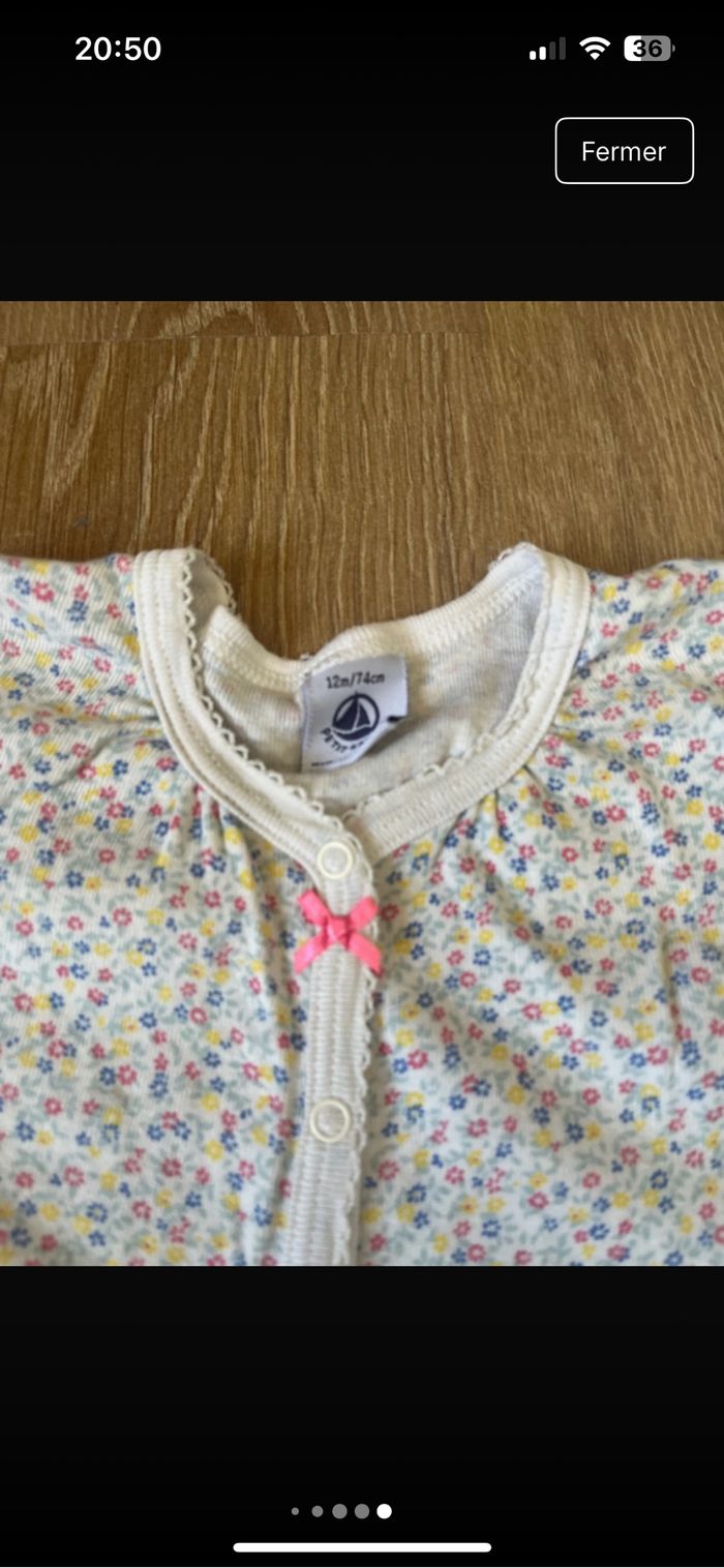 Lot 2 grenouillère petit bateau 12mois - photo numéro 5