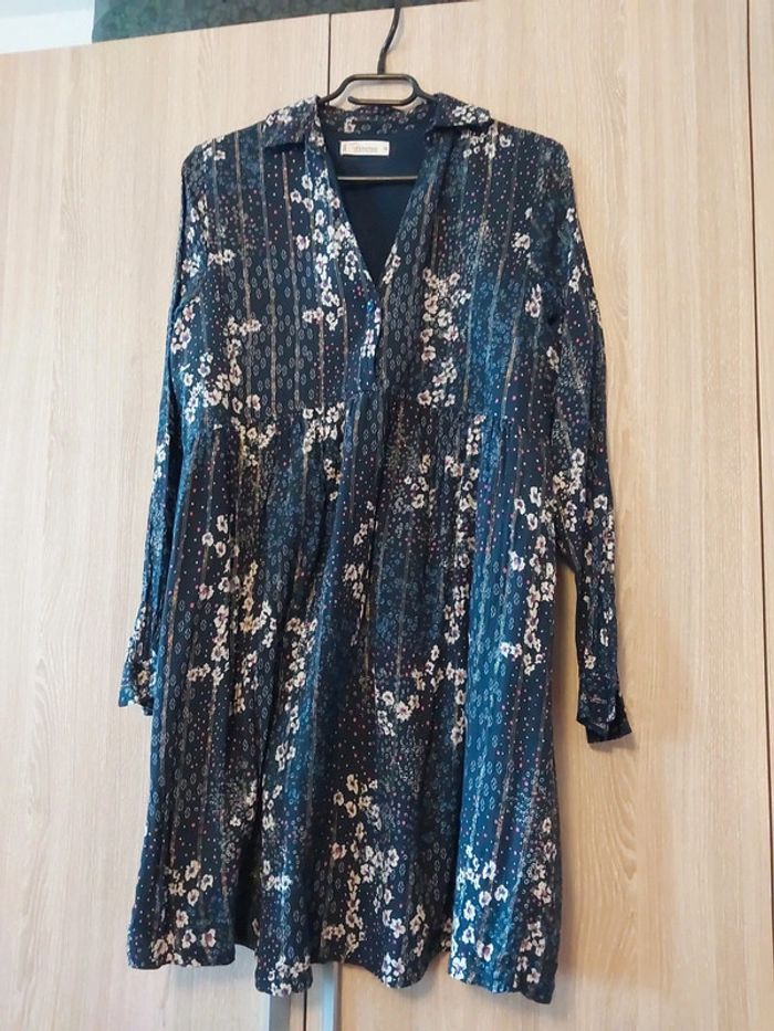 Robe grossesse bleue