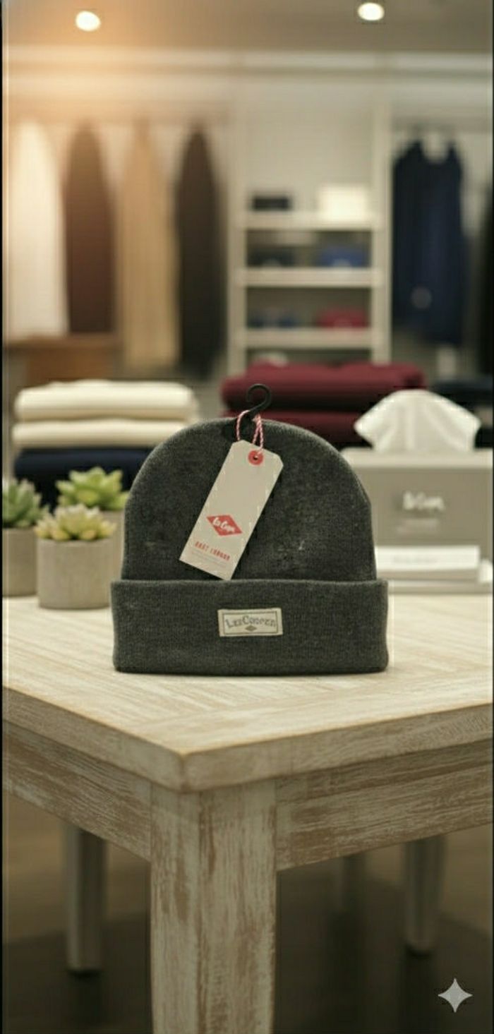 Bonnet Lee Cooper gris foncé neuf