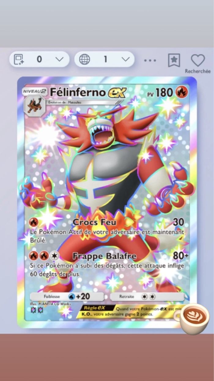 Félinferno shiny pokemon tcg pocket