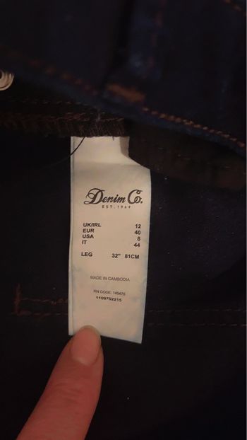 Pantalon jean slim bleu marine