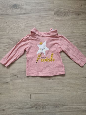 T-shirt bébé col montant Tex 6 mois