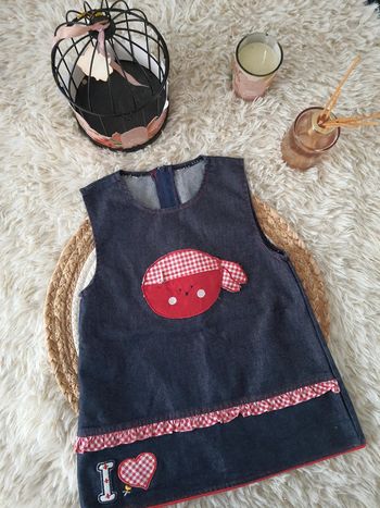 🌺 robe en jean bébé fille 18 mois