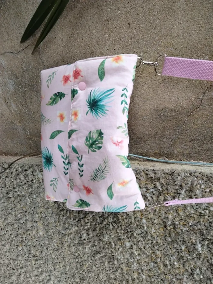 Sac à main + porte carte fait mains - photo numéro 3