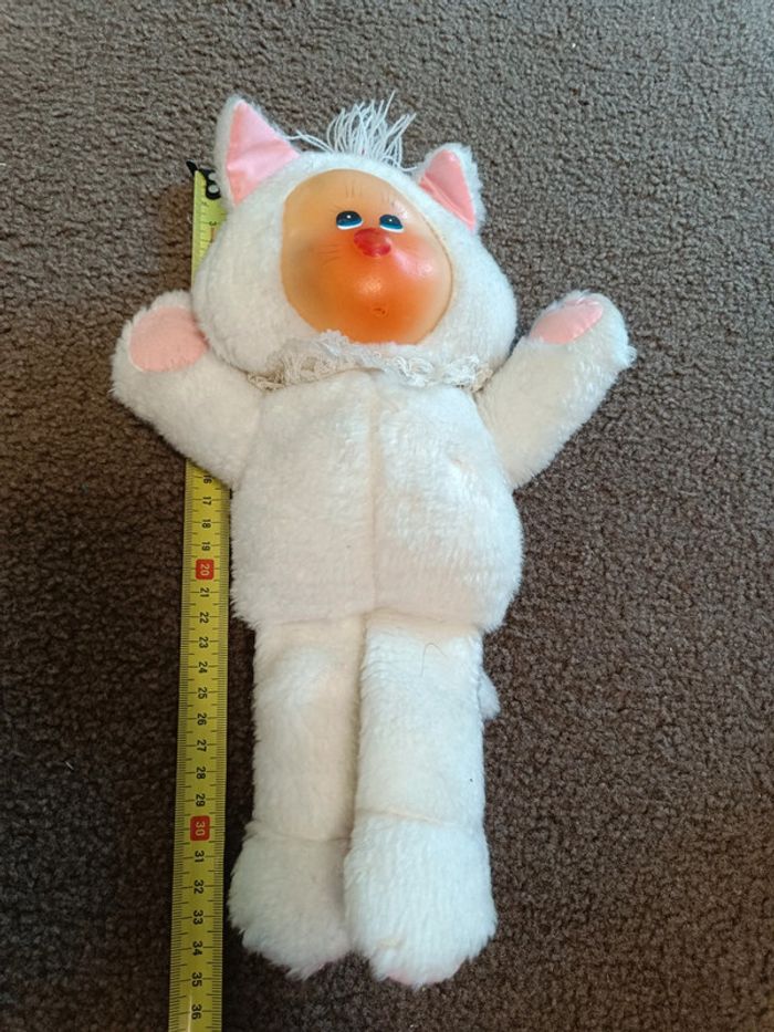 Peluche chat blanc - photo numéro 2