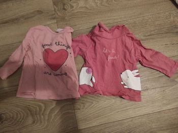 Lot 2 tee-shirt 12 mois