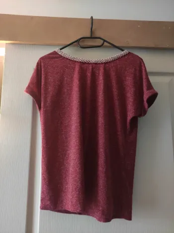 T-shirt rouge chiné