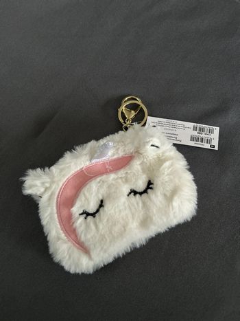 Porte-Monnaie Peluche Licorne Blanc