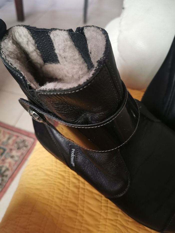 Belles bottines fourrées Podowell p 41 nickel - photo numéro 7
