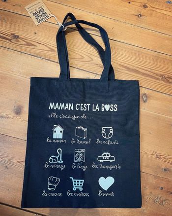 Tote bag | fait main | Maman c’est la bosse