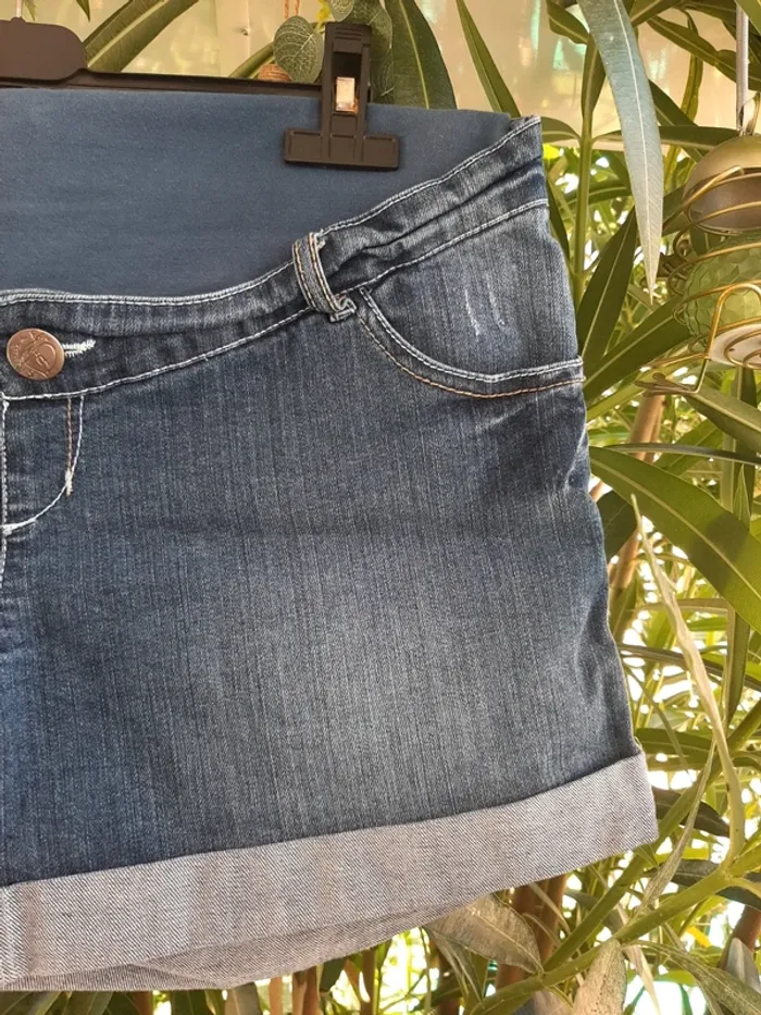 Short en jean de maternité Calin Kalin 40 - photo numéro 2