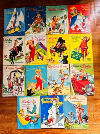 Lot rare intégrale Caroline 15 livres bd Grands albums Pierre Probst Hachette Jeunesse