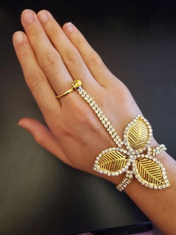 bracelet bague doré