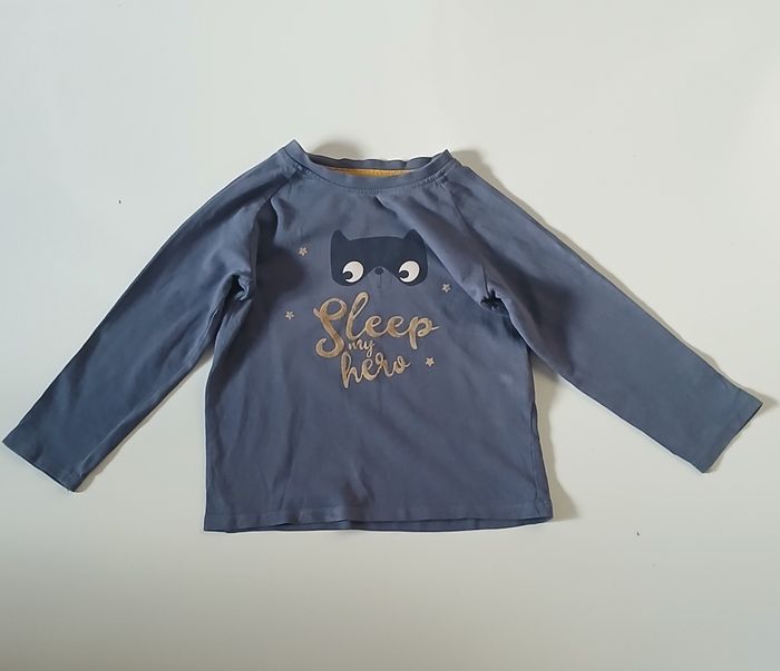 T-shirt manche longue bleu pâle