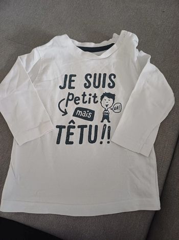 T-shirt manches longues gémo 6 mois